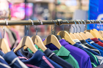 Fototapeta premium clothes in shop