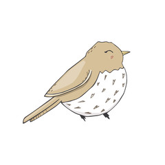 Sparrow vector songbird illustration singer drawing character bird color grey texture smile dove face full geometric cute forest birds small flying peace sit funny bluebird zoo on white background
