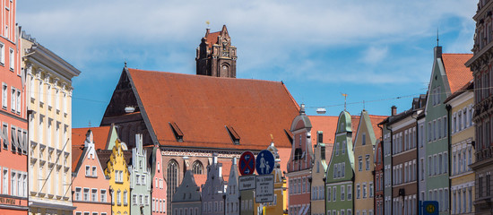 Fototapeta premium Panorama Landshut Altstadt