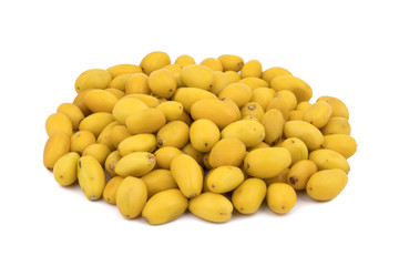 Sweet Khirni Fruit isolated on white background