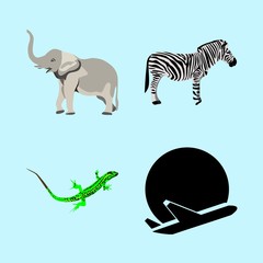 icons about Animal with zoology, zebra, smiling, cute and head