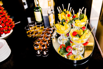 Baked meat with sauce