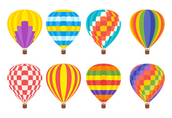 hot air colorful balloon