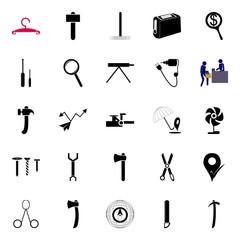 Fototapeta premium instruments and tools icons set