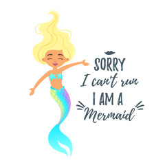 mermaid character. Mermay concept. Mythical marine 
