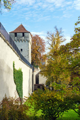 Tower (Schirmerturm) part of city wall (Museggmauer),  Lucerne, Switzerland