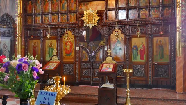 old iconostasis old iconostasis in the Catholic Church