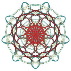 Arabic Colorful Mandala. Ethnic tribal ornaments