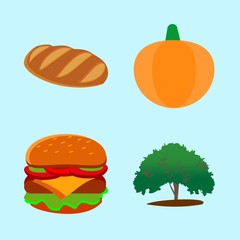 icons about Food with eat, diet, sweets, big and hamburger