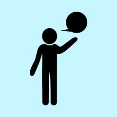 icons about Human with desk, group, businessman, professional and speech