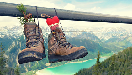in den Alpen wandern