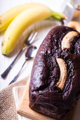 banana bread and coffee