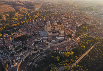 Vista aerea de SEgovia, España