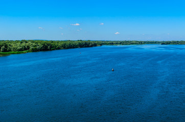 View on a river Dnieper on summer