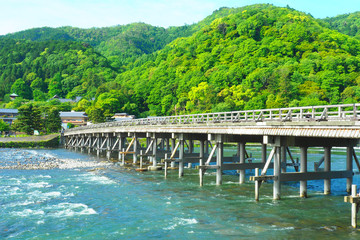 京都嵐山の渡月橋