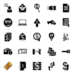 Currency icons set