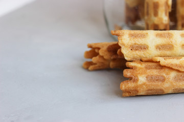 Crispy wafer tubes