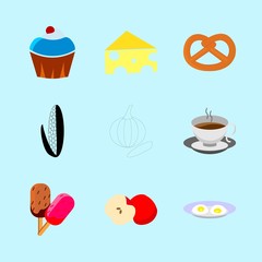 icons about Food with cherry, holland, lunch, cooking and cheez