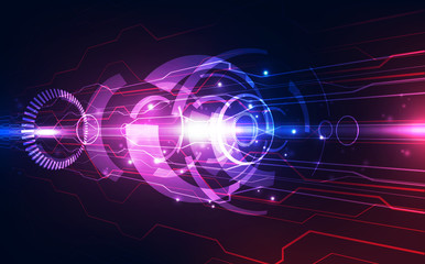 Vector Abstract futuristic high speed, Illustration high digital technology colorful background concept