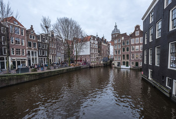 Naklejka premium Canals in Amsterdam