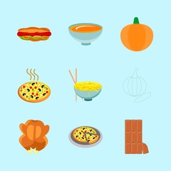 icons about Food with tasty, fries, chinese, diet and eat