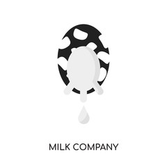 milk company logo isolated on white background , colorful vector icon, brand sign & symbol for your business