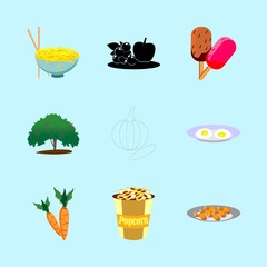 icons about Food with spaghetti, cook, ice, organic and nature