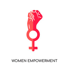 women empowerment logo isolated on white background , colorful vector icon, flat sign and symbol