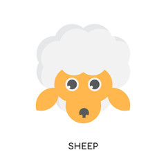 logo sheep isolated on white background , colorful brand sign & symbol for your business
