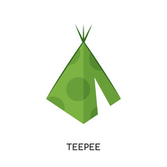 teepee logo isolated on white background , colorful vector icon, brand sign & symbol for your business