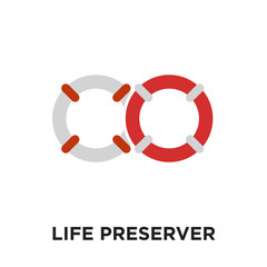 life preserver logo isolated on white background , colorful vector icon, brand sign & symbol for your business