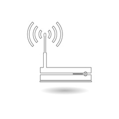 Router icon, Modem router, simple vector icon