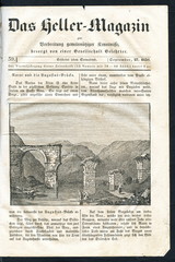Ponte d'Augusto, Narni, Italy (from Das Heller-Magazin, September 27, 1834)