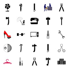 Fototapeta premium instruments and tools icons set