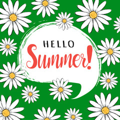  Hello summer greeting card 