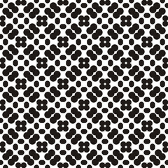 Black and white seamless pattern with polka dots, spots, points and circles. For printing on fabric, paper, textiles, scrapbooking