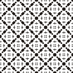 Black and white seamless pattern with polka dots, spots, points and circles. For printing on fabric, paper, textiles, scrapbooking