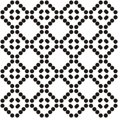 Black and white seamless pattern with polka dots, spots, points and circles. For printing on fabric, paper, textiles, scrapbooking