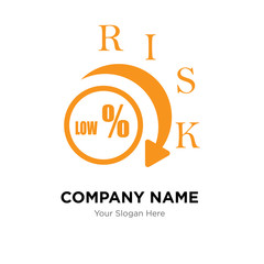 lower risk company logo design template, colorful vector icon for your business, brand sign and symbol