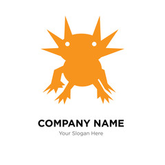 axolotl company logo design template, colorful vector icon for your business, brand sign and symbol