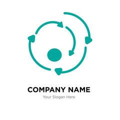 agile company logo design template, colorful vector icon for your business, brand sign and symbol