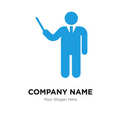 Elegant director company logo design template, colorful vector icon for your business, brand sign and symbol