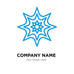 Arabic Art company logo design template, colorful vector icon for your business, brand sign and symbol