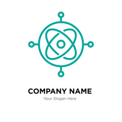 gyroscope company logo design template, colorful vector icon for your business, brand sign and symbol