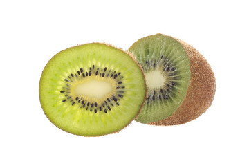 Kiwi fruit isolated on white