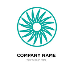 fan company logo design template, colorful vector icon for your business, brand sign and symbol