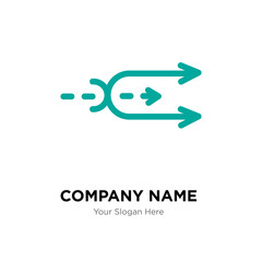 Shuffle company logo design template, colorful vector icon for your business, brand sign and symbol