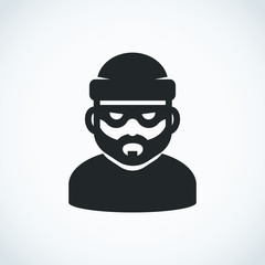 Robber icon. Bandit.