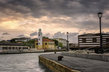 Fototapeta na wymiar Cesenatico, porto canale