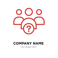 Obraz premium why us company logo design template, colorful vector icon for your business, brand sign and symbol
